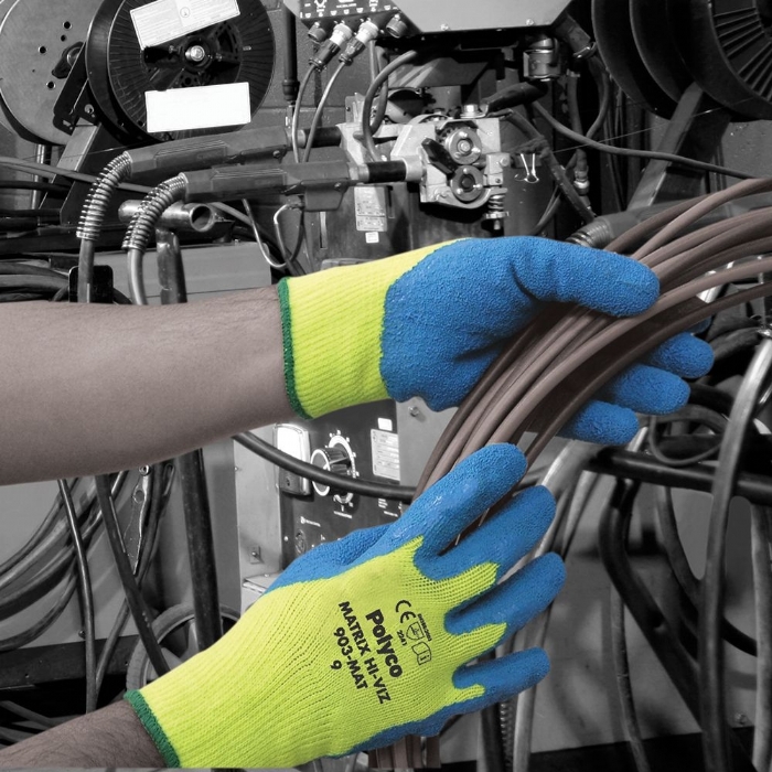 Matrix Hi-Vis Thermal Crinkle Latex Glove