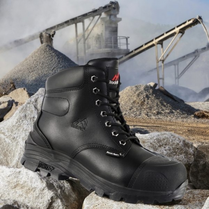Rock Fall Ebonite Construction Safety Boot Force10 Outsole RF10