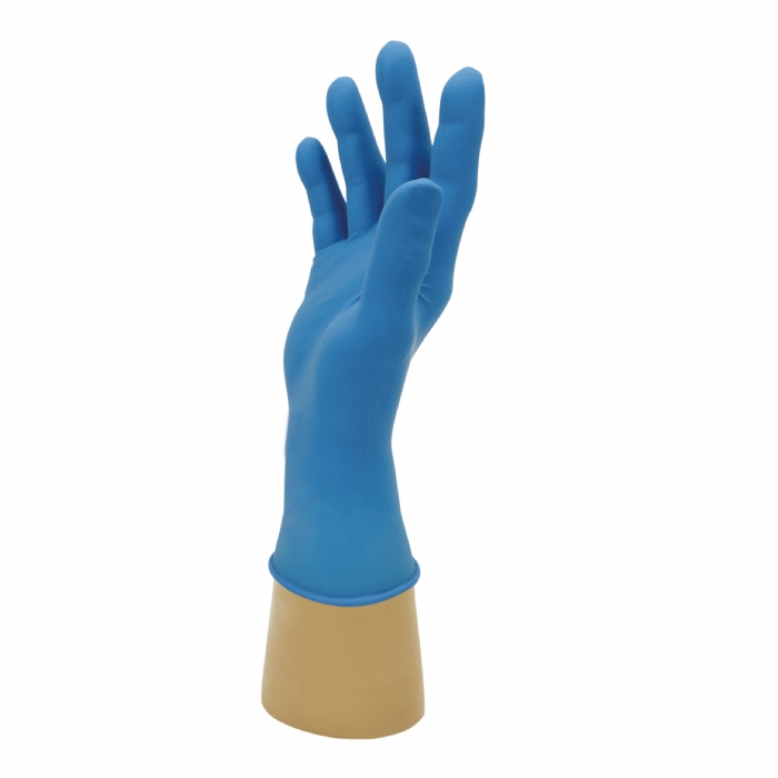 GD41 Blue Lightly Powdered Latex Gloves