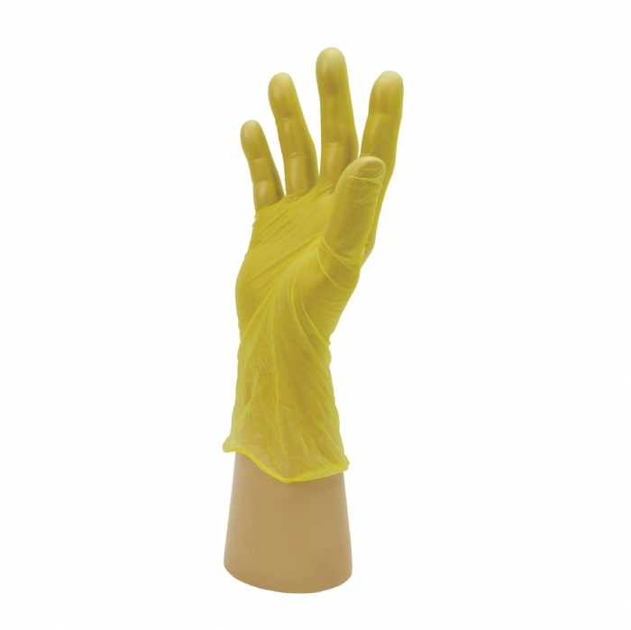 Powder Free Disposable Green Red Yellow Vinyl Gloves