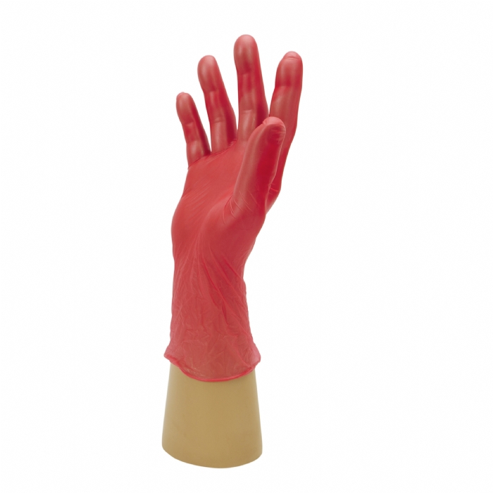 Powder Free Disposable Green Red Yellow Vinyl Gloves