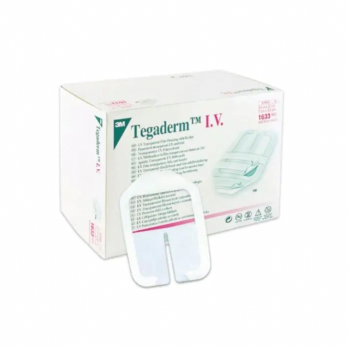 3M Tegaderm IV Dressing Peripheral Line For Cannula 7cm x 8.5cm Aston Pharma
