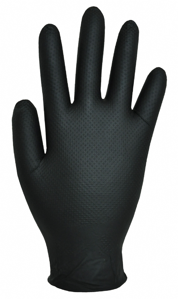 GL100 Finite Black Nitrile Gloves