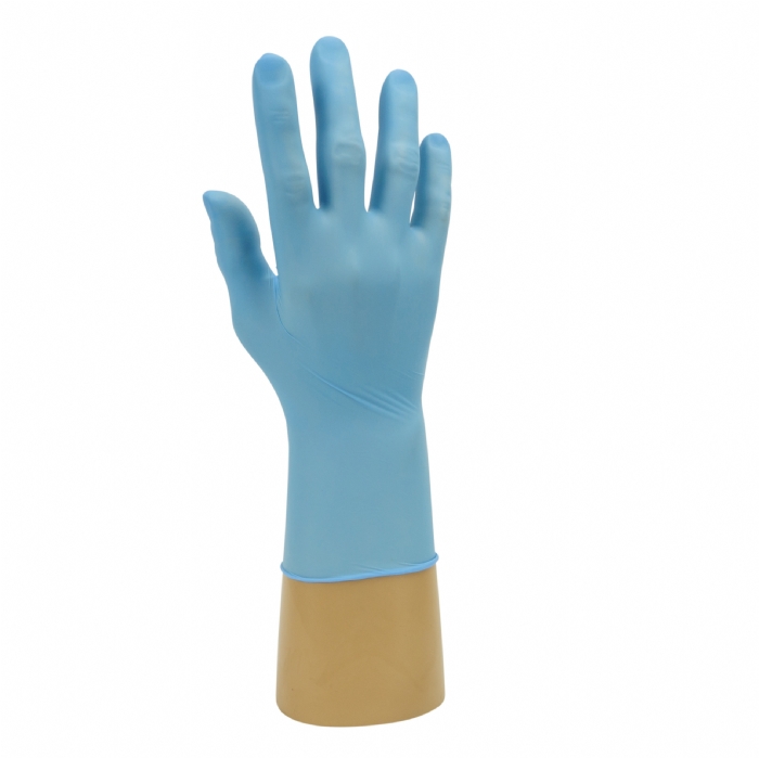 GL895 Bodyguards 4 Blue Nitrile Powder Free Disposable Gloves