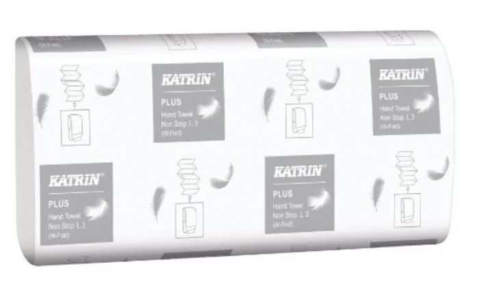 Katrin 61600 Plus 3 Ply White L3 Z Fold Hand Towels (Narrow Fold)