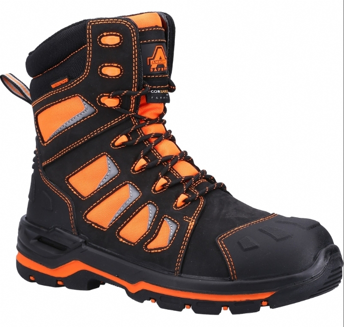 Amblers Beacon S3 Hi-Viz Hi Leg Safety Boot AS972CO