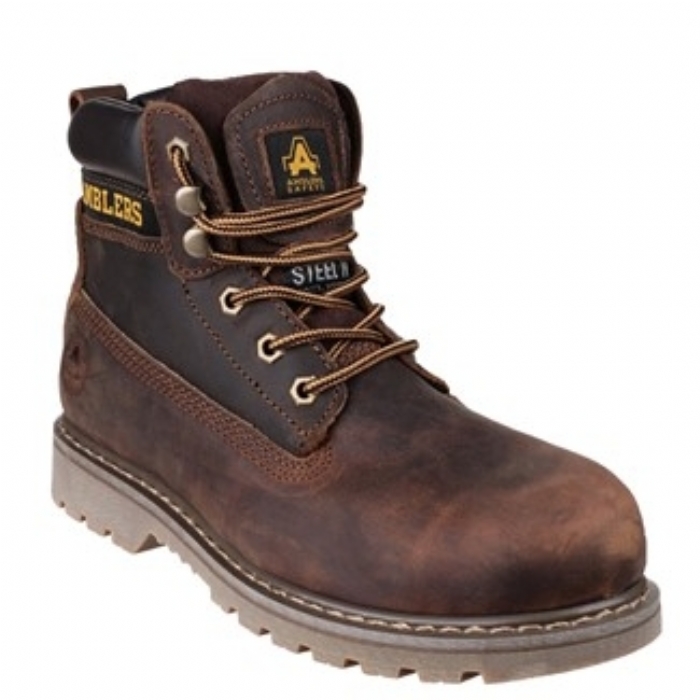 Amblers Industrial Safety Work Boot Brown FS164