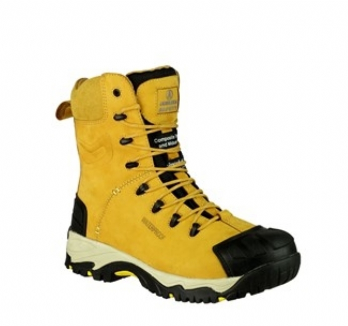 Amblers S3 WP Metal Free Side Zip Honey Safety Boot FS998C