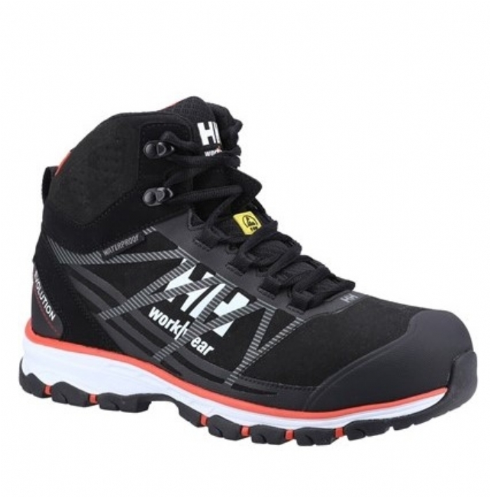 Helly Hanson Chelsea Evolution Blk/Or Mid Safety Boot