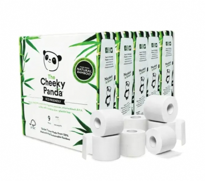The Cheeky Panda Plastic-Free Bamboo 3ply Toilet Tissue