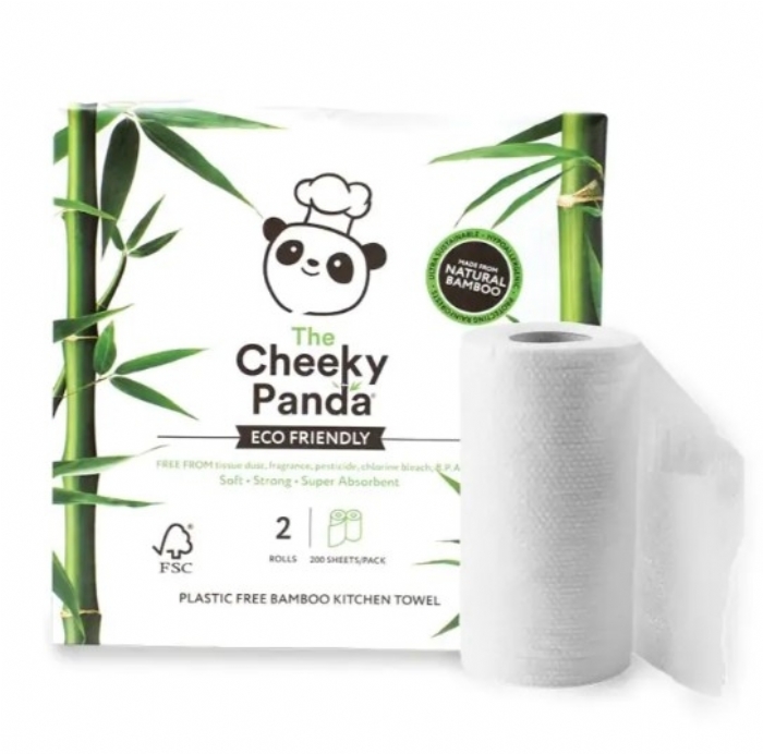The Cheeky Panda Plastic-Free 2ply Bamboo Kitchen Roll