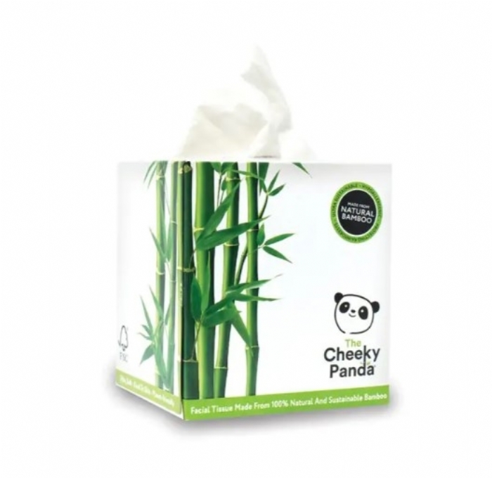 The Cheeky Panda Bamboo 3ply Cube Facial Tissue (56 Sheets)