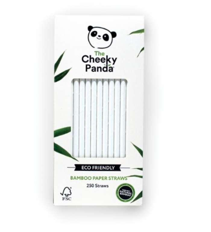The Cheeky Panda Bamboo Straws 6mm White