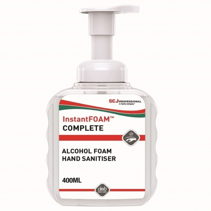  Deb InstantFOAM Complete Hand Sanitiser 400ML Bottle