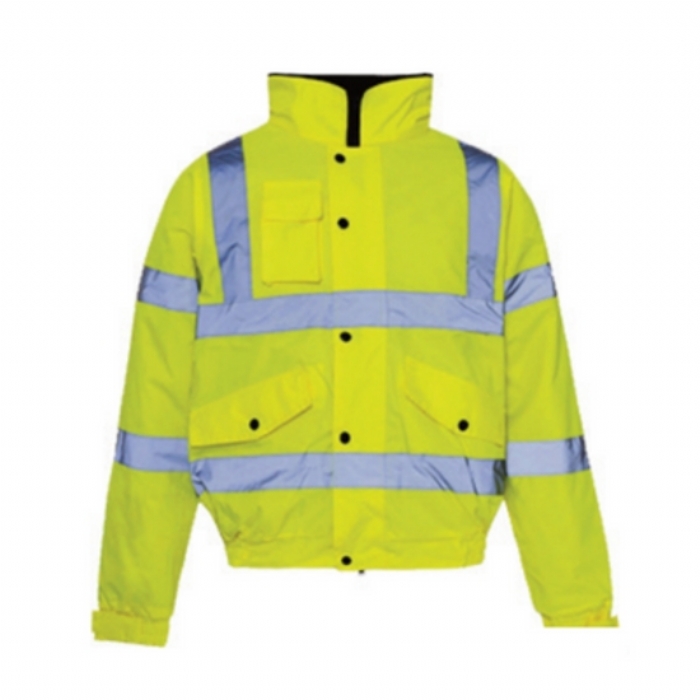 BodyTech Hi Vis Bomber Jacket, Yellow