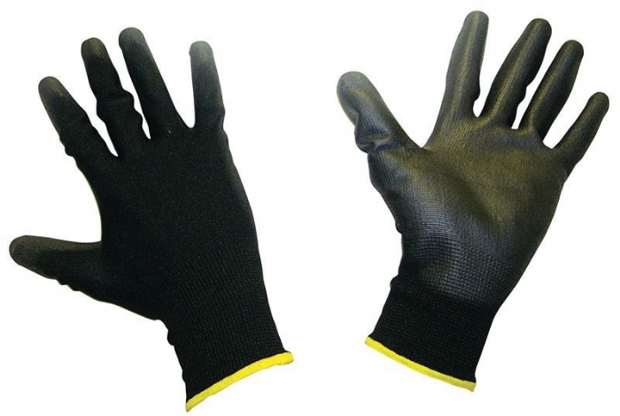 Bodytech PU Coated Nylon Glove, Black