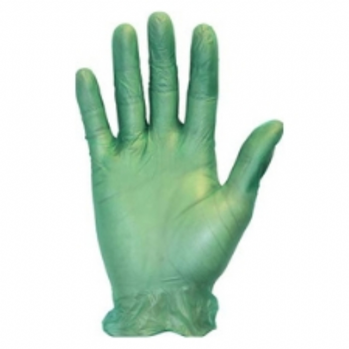 Bodytech PF Vinyl Gloves, Green 1000/Case