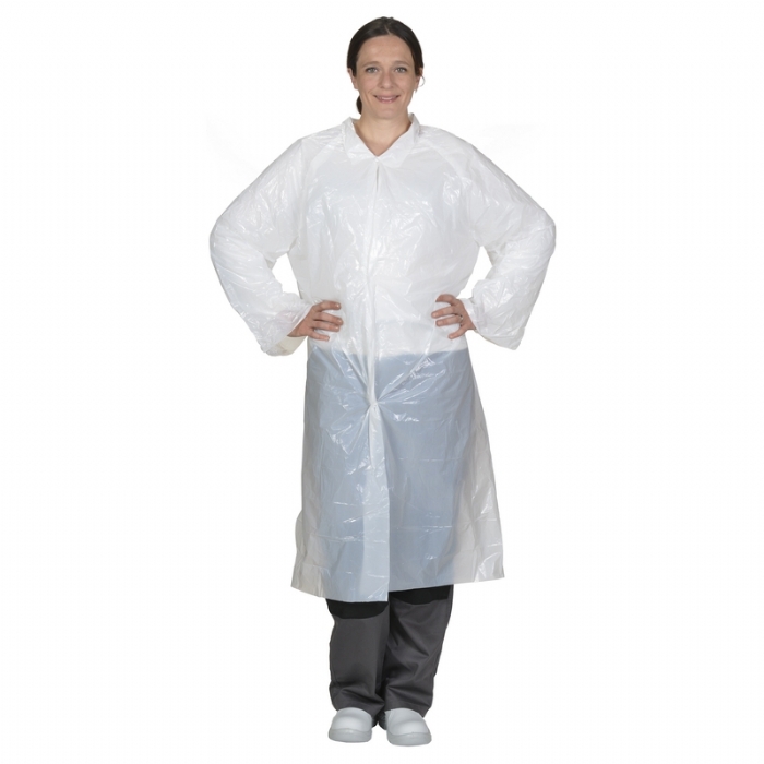Bodytech PE Visitor Coat, White, 500/Case