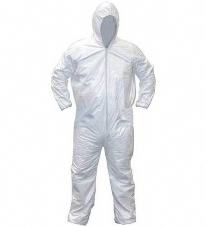 Bodytech Deluxe Type 5/6 Laminated Coverall with Knitted Cuffs, White