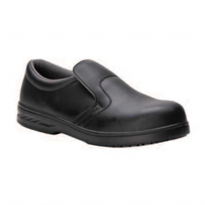 Bodytech Chicago S2 SRC Black Slip-on Shoe