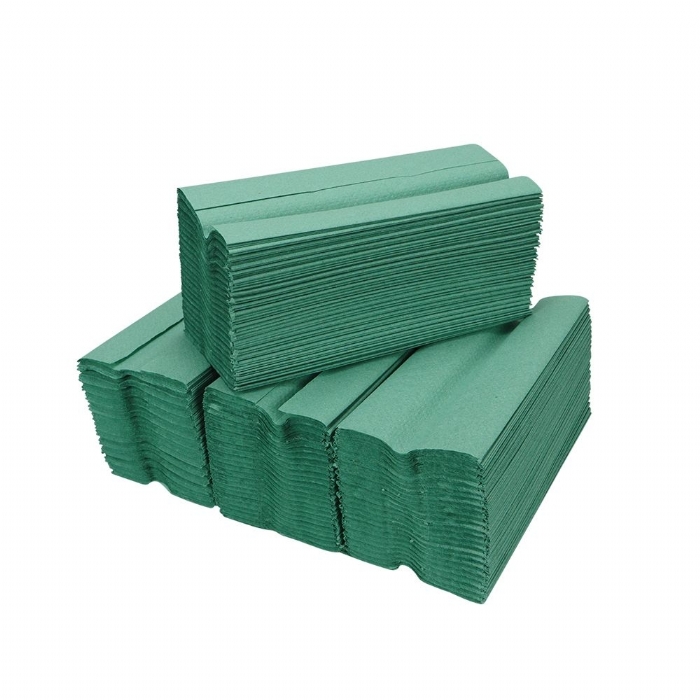 1ply Green C Fold Hand Towels - Case of 2640