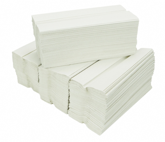 Fine Touch White 1ply C Fold Hand Towels