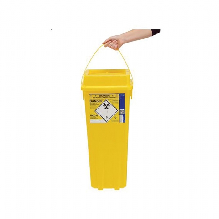 Sharpsguard Sharps Bin Yellow Lid 32 Litre