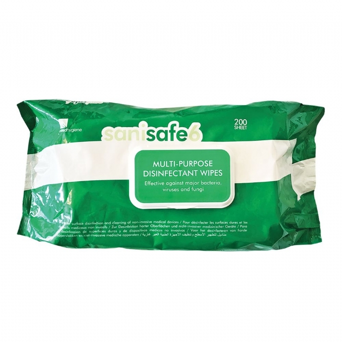 Sanisafe 6 Multi-Purpose Disinfectant Wipes