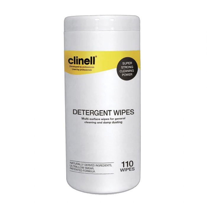 Clinell Detergent Wipes - Canister of Wipes