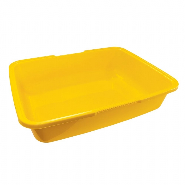 Yellow Cat Litter Tray