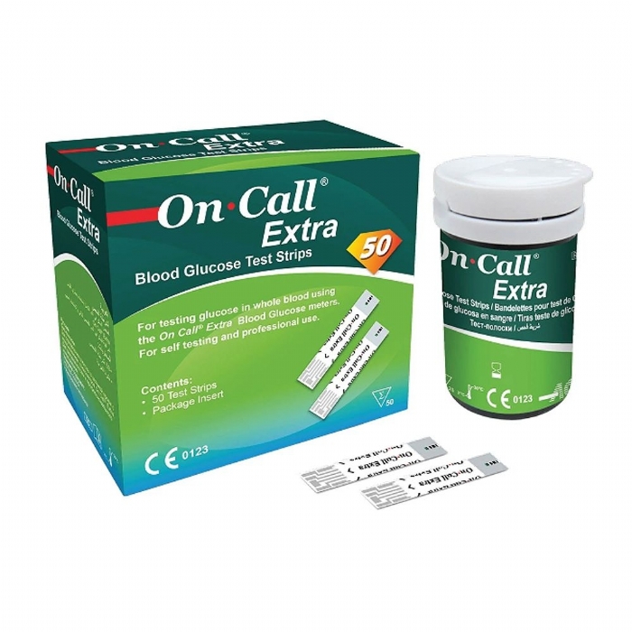 On Call Extra Blood Glucose Test Strips (50)