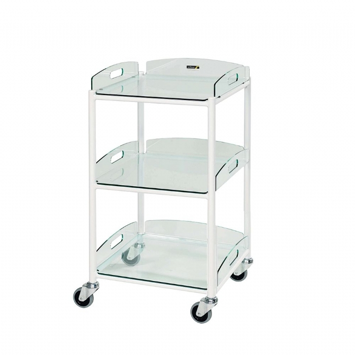 Dressing Trolley DT4 3 Glass Trays