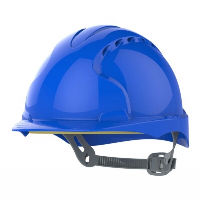 JSP AJF030-000-500 EVO2 Mid Peak Slip Ratchet Vented Helmet Blue