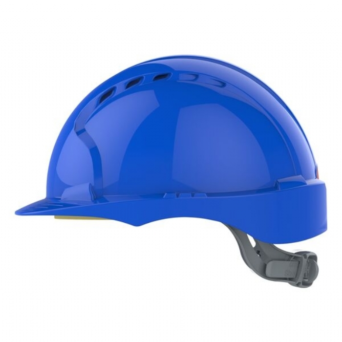 JSP AJF030-000-500 EVO2 Mid Peak Slip Ratchet Vented Helmet Blue