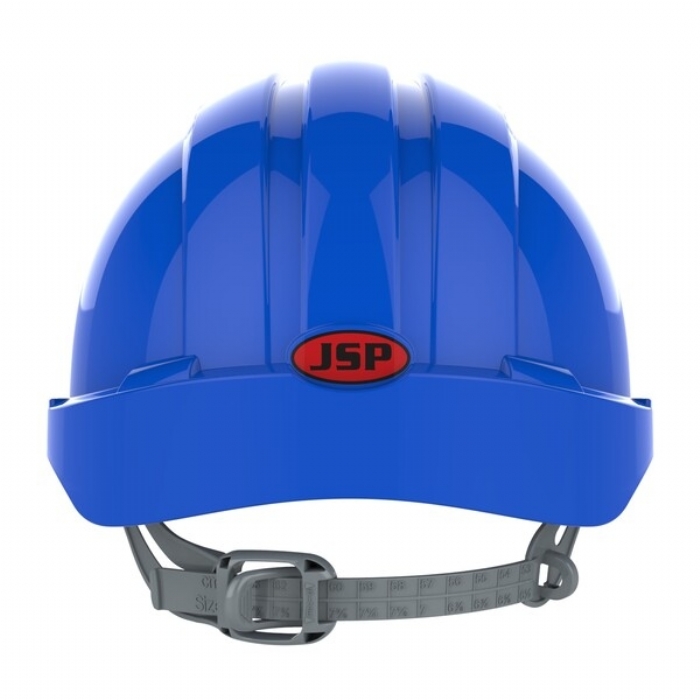 JSP AJF030-000-500 EVO2 Mid Peak Slip Ratchet Vented Helmet Blue