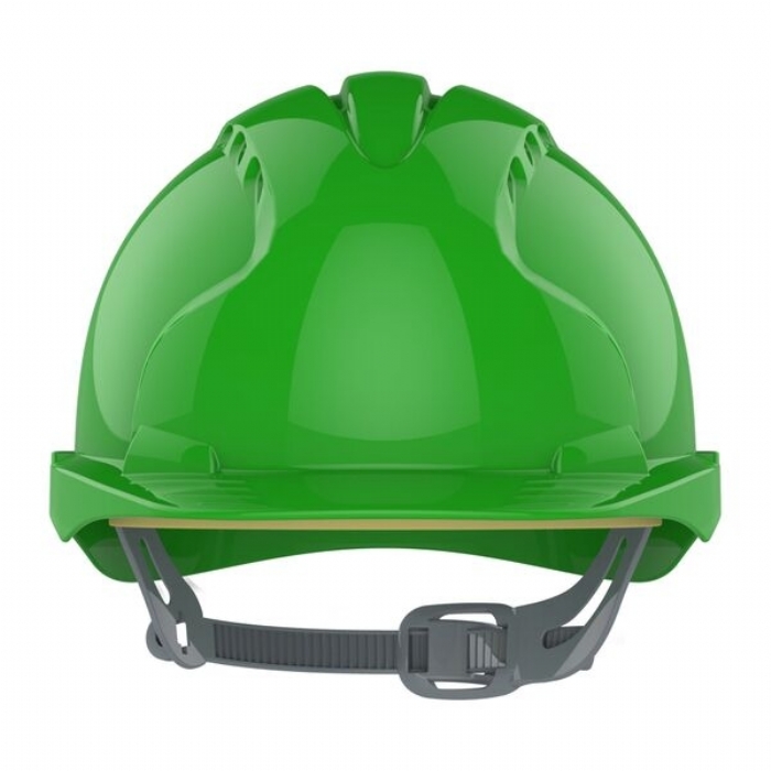 JSP AJF030-000-300 EVO2 Mid Peak Slip Ratchet Vented Helmet Green