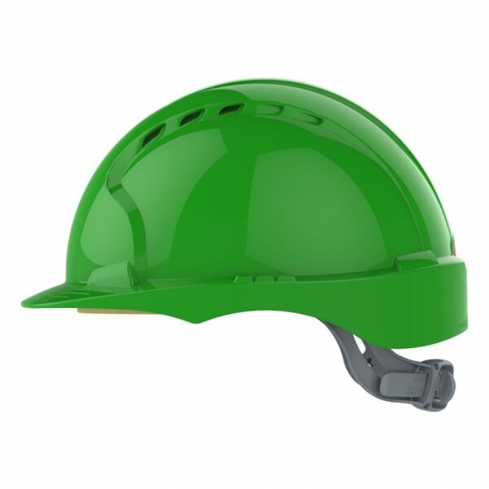 JSP AJF030-000-300 EVO2 Mid Peak Slip Ratchet Vented Helmet Green