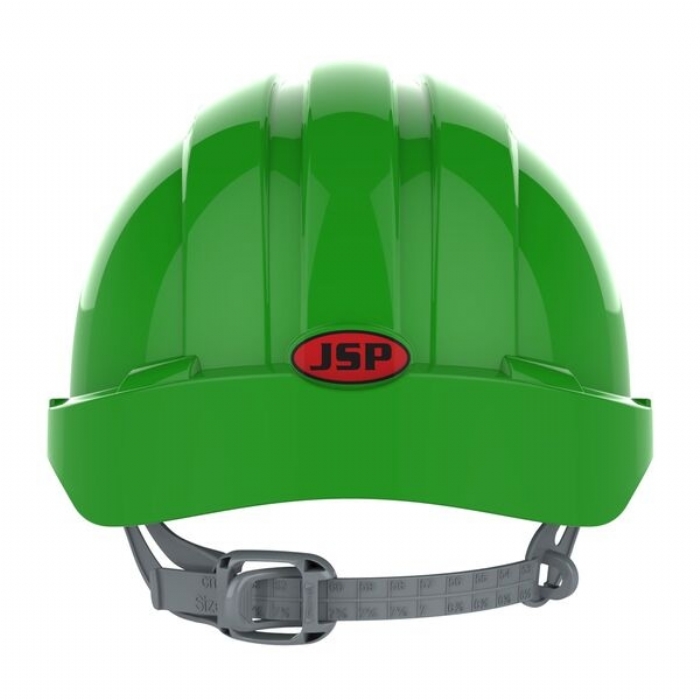 JSP AJF030-000-300 EVO2 Mid Peak Slip Ratchet Vented Helmet Green