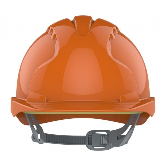 JSP AJF030-000-800 EVO2 Mid Peak Slip Ratchet Vented Helmet Orange