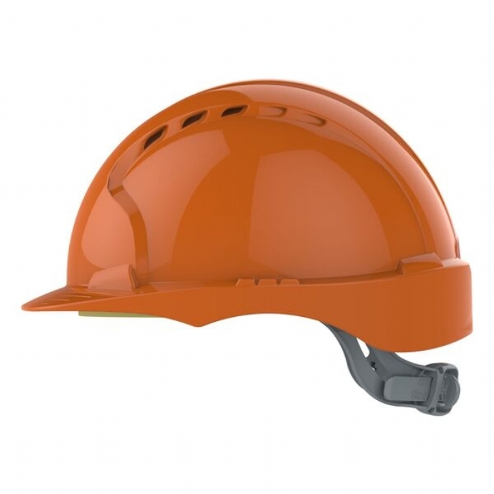 JSP AJF030-000-800 EVO2 Mid Peak Slip Ratchet Vented Helmet Orange