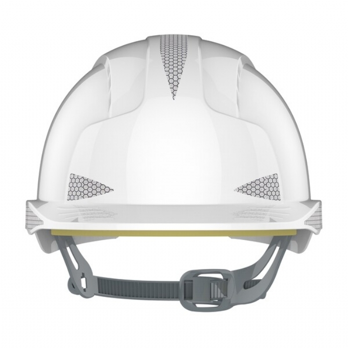 JSP AJB160-400-100 EVOLite CR2 Slip Ratchet Vented Helmet White