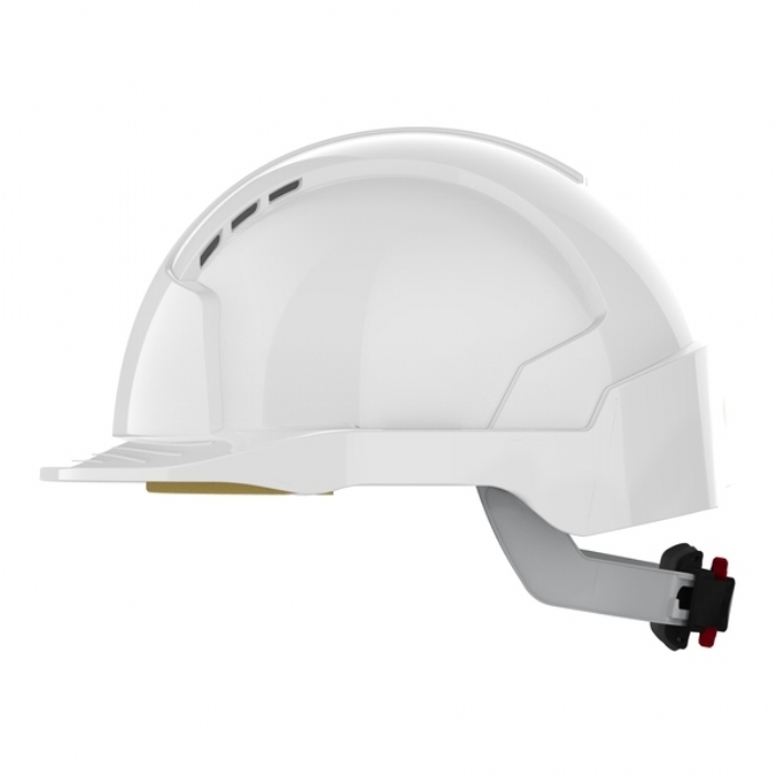 JSP AJB170-000-100 EVOLite Vented Safety Helmet Wheel Ratchet White