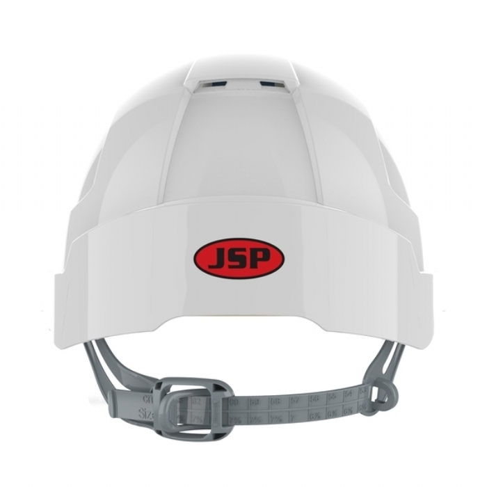 JSP AJB160-000-100 EVOLite Mid Peak Slip Ratchet Vented Helmet White