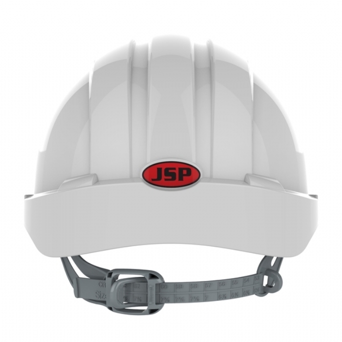 JSP AJF030-000-100 EVO2 Mid Peak Slip Ratchet Vented Helmet White