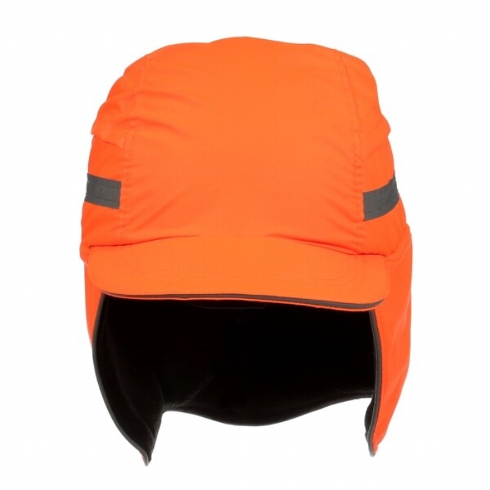 HC23/HO/RP First base winter Bump Cap High Visability Reduced Peak Orange