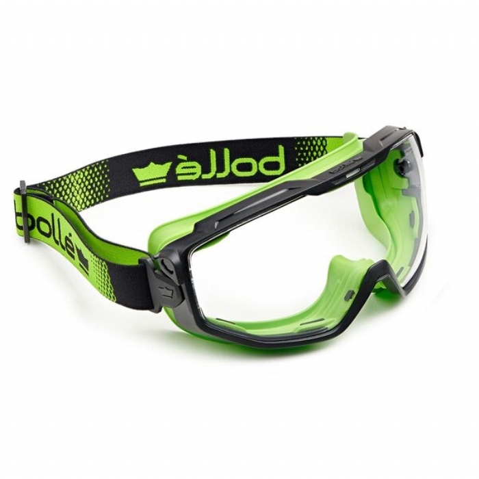 Bolle UNIVGN11W Clear Sealed Goggle PC/TPR Black/Green