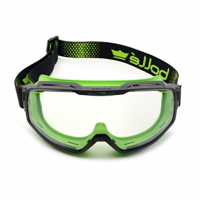 Bolle UNIVGN11W Clear Sealed Goggle PC/TPR Black/Green