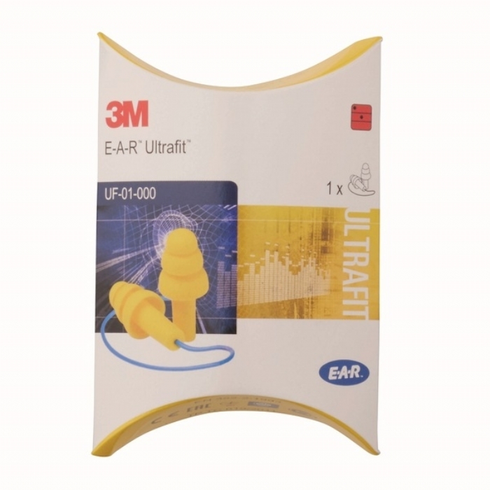 3M E-A-R Ultrafit Moulded Corded Earplugs