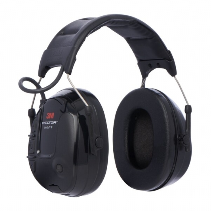 3M MT13H220A Protac III Slim Headband Earmuff 26DB Black