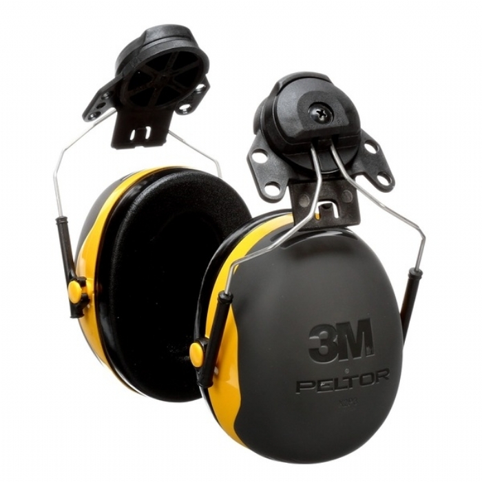 3M PELTOR Earmuffs, 30 dB, Yellow, Helmet Mounted, X2P3